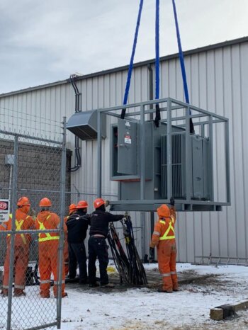 Temporary Main Transformer Installation Temporary Main Transformer Installation